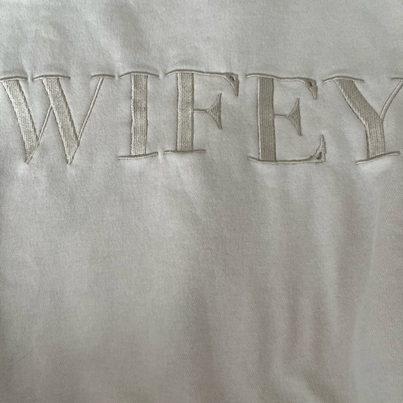 Six Stories Wifey Statement Sweatshirt and Sweatpants - Picture 3 of 3